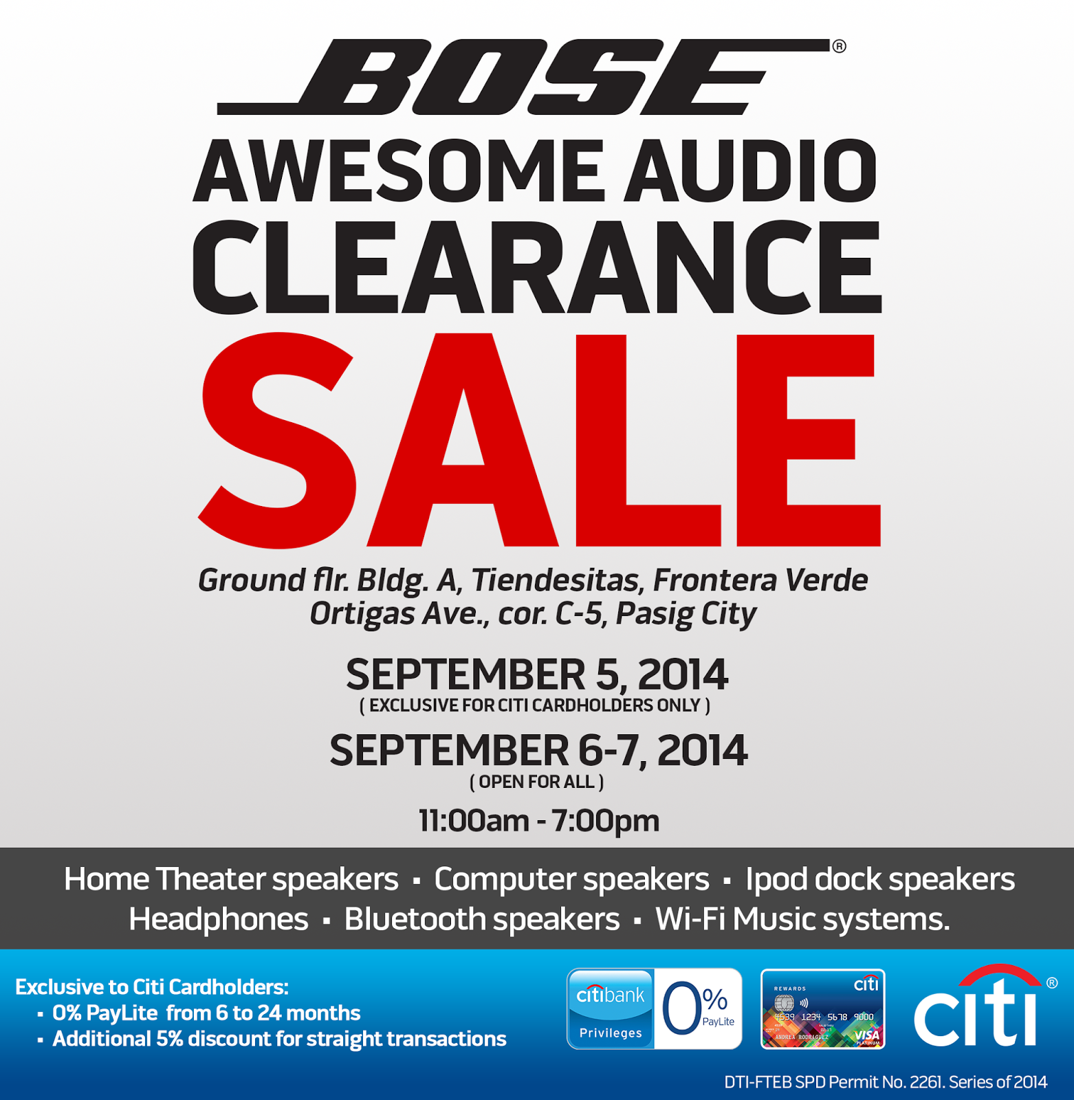 Bose Clearance Sale poster