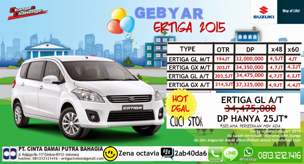 Dealer resmi SUZUKI ERTIGA CIREBON: PROMO SUZUKI ERTIGA 