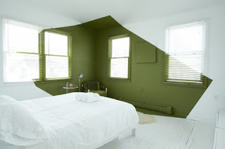 schlafzimmer ideen wandgestaltung grün