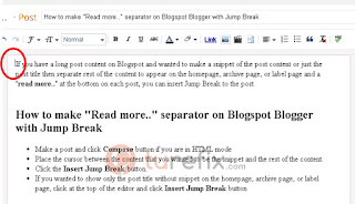 Post title only style How to make "Read more.." separator on Blogspot Blogger with Jump Break, remove read more link, how to make read more in Blogger, show title post only on homepage