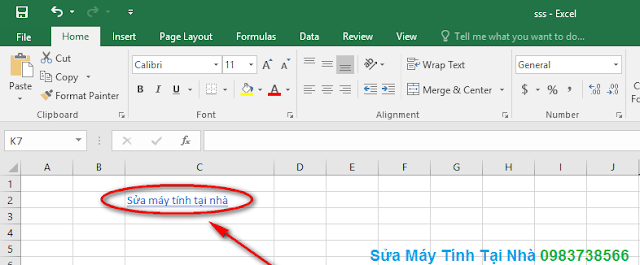 Cách chèn liên kết Hyperlink trong Excel
