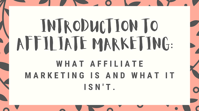 Introduction To Affiliate Marketing: What Affiliate Marketing Is and What It Isn't.  How To Get Started With Affiliate Marketing And Make Money On Your First Day.