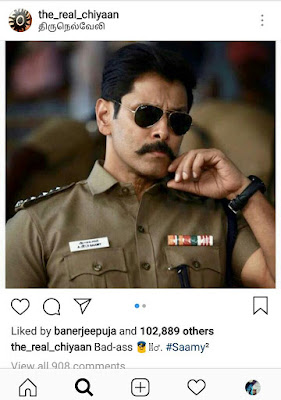 Superstar Vikram son Dhruv collided with a roadside road collision