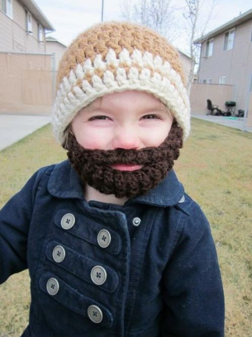 crochet beard inspiration I have to make this Thanks Robbi