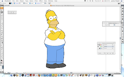 Drawing Homer Simpson In Illustrator