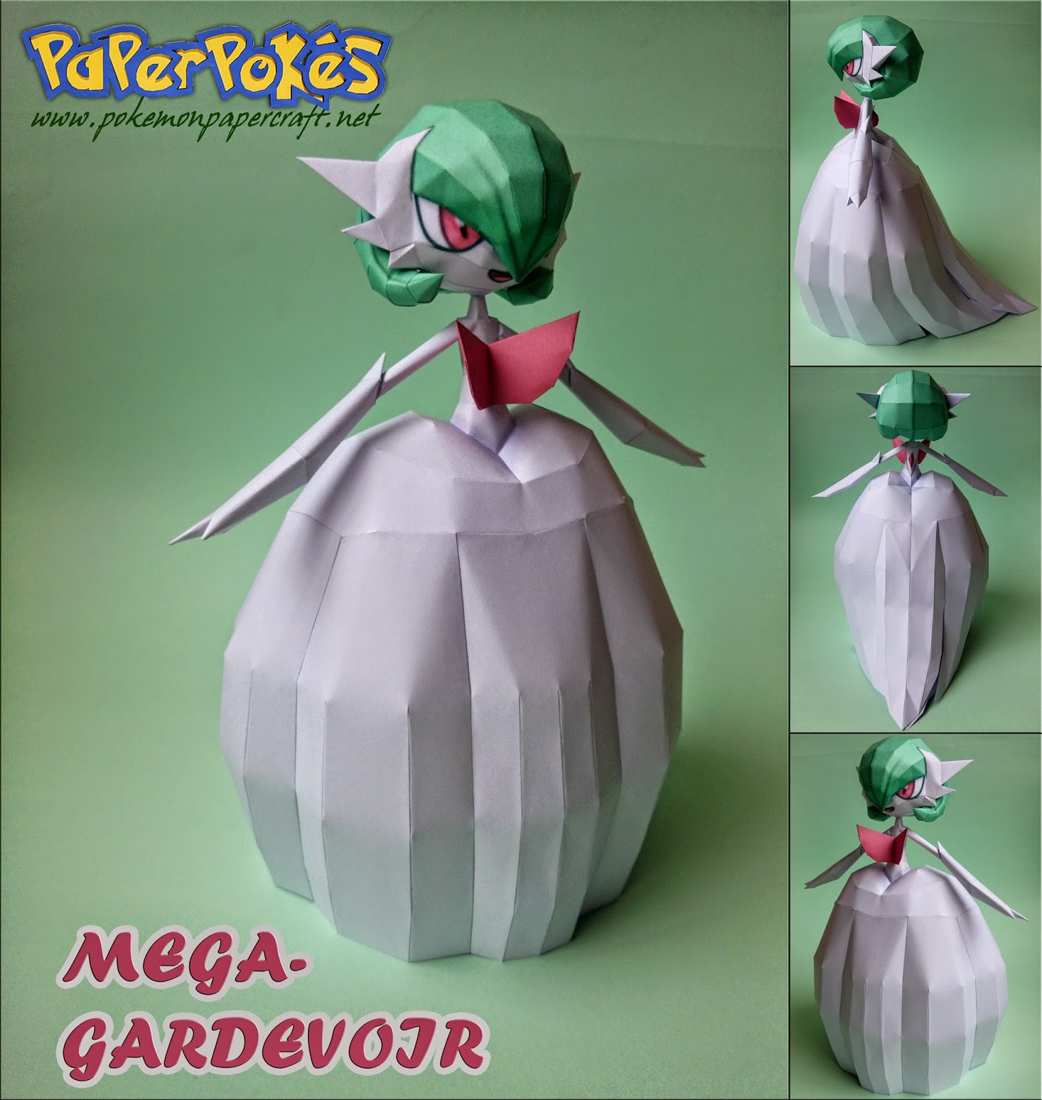 Mega Gardevoir Paper Model