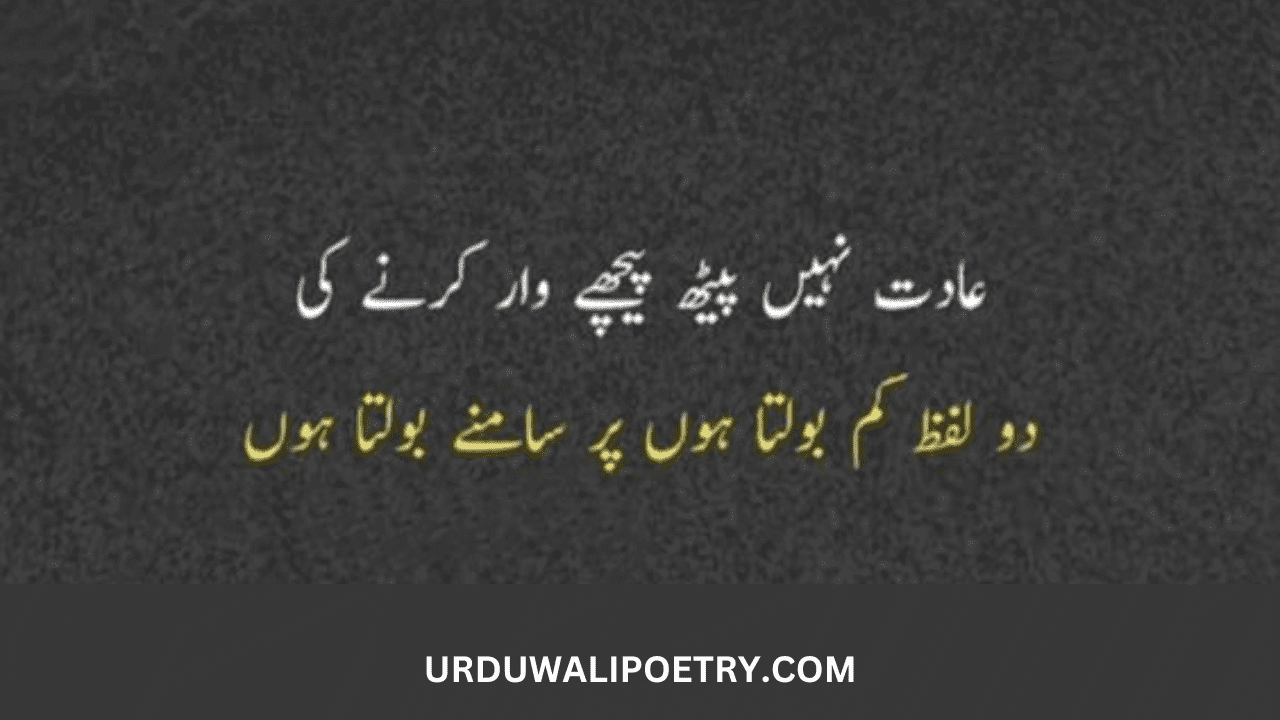 Attitude Poetry in Urdu 2 lines for Boy sms | Killer attitude poetry in Urdu 2 lines for boy sms