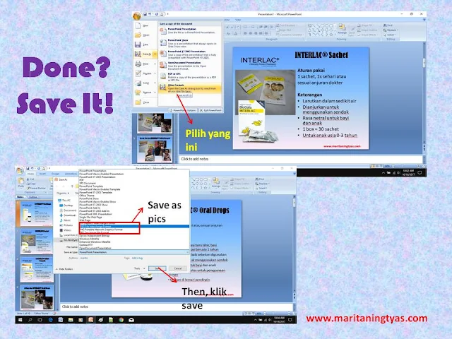 Menyimpan File Power Point ke Bentuk Gambar