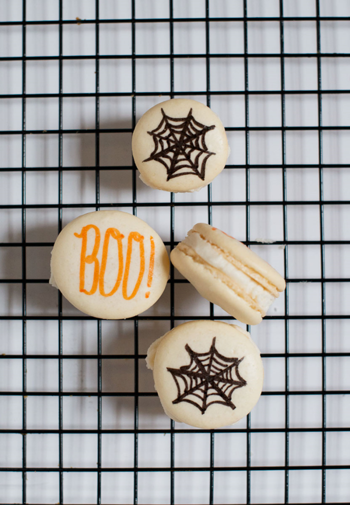 Easy French 'Halloween' Macarons