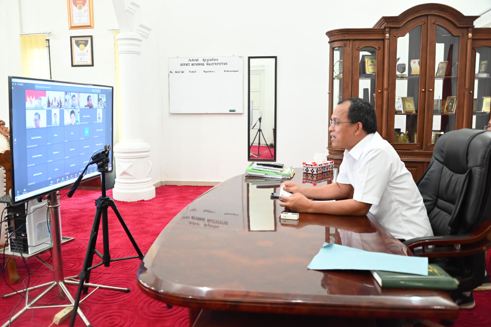 Bupati Humbahas Rapat Kerja Sama Budi Daya Pertanian di Food Estate Sumatera Utara