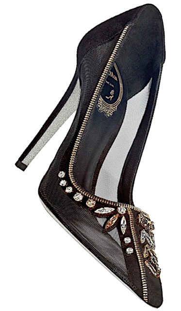 ♦Rene Caovilla bejeweled black evening pumps #renecaovilla #shoes #brilliantluxury