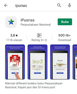 Aplikasi ipusnas di playstore