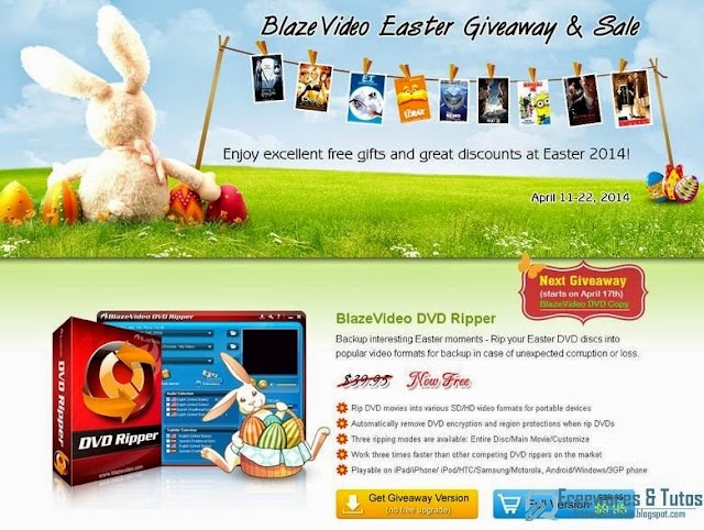 Offre promotionnelle : BlazeVideo DVD Ripper gratuit !