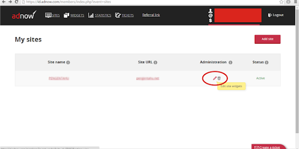 Cara Memasang Widget Iklan Adnow Di Blog Atau Website