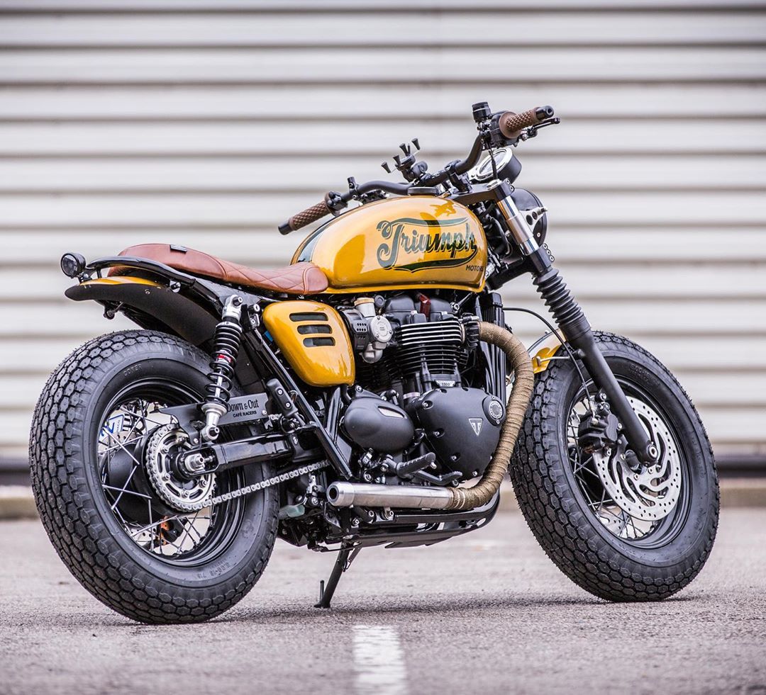 Hell Kustom Triumph  Bonneville T120 By Down Out Cafe  