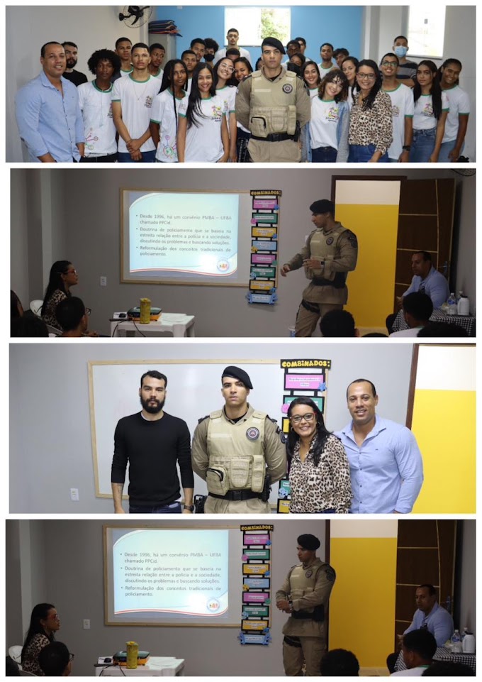 Quarto Batalhão realiza palestra na Pastoral do Menor de Alagoinhas