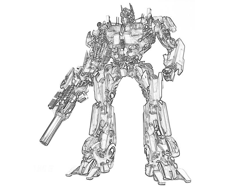 Printable Transformers Fall of Cybertron Optimus Prime Toys Coloring  title=