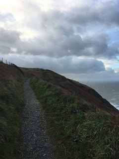 Going back along the coast path