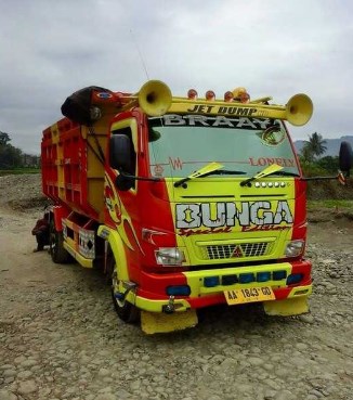 modifikasi dump truck canter5