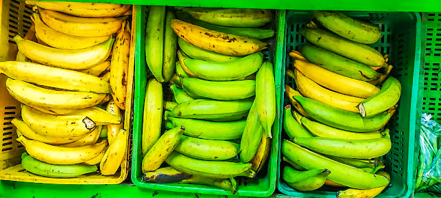 Plátanos en un mercado de La Calera - Cundinamarca