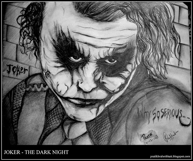 Joker Sketch Batman the Dark Night