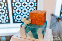 Two Textured Wedding Cake - Big Fake Wedding Seattle