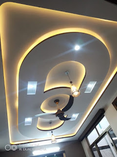Fully round hall false ceiling design