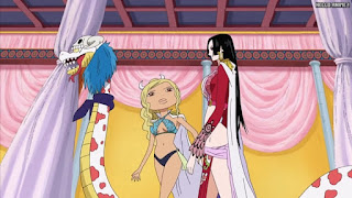 ワンピースアニメ 女ヶ島編 411話 蛇姫 ボア・ハンコック Boa Hancock アマゾン・リリー | ONE PIECE Episode 411