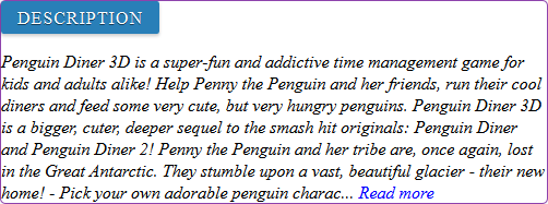 Penguin Diner 3D game review