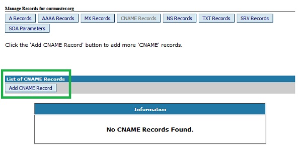 What is CNAME record