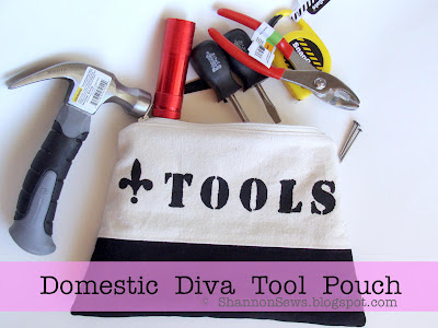 How to sew a lined zipper pouch for tools