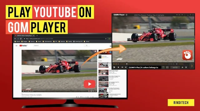 How to open Youtube videos in Gom Player Online