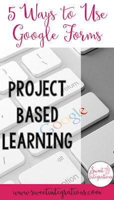 If you're on the lookout for more ways to use Google Forms during Project Based Learning, or PBL, you're going to love this blog post. You'll get applicable ways to implement Google technology into your classroom to keep students engaged, make grading easier, keep parents informed, and even more. Click through to learn how you could use this with your upper elementary or middle and high school students. {technology integration, 2nd, 3rd, 4th, 5th, 6th, 7th, 8th, 9th, 10th, 11th, 12th grade}