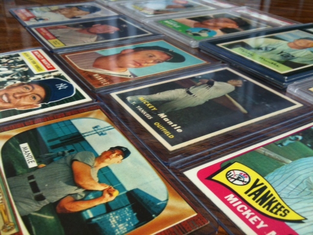 baseball cards back. Mantle cards back to us.