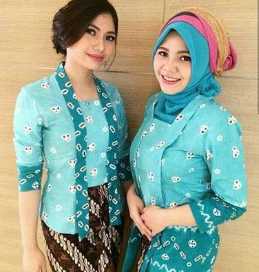 20 Contoh Kebaya  Modern  Kombinasi Batik 2019 