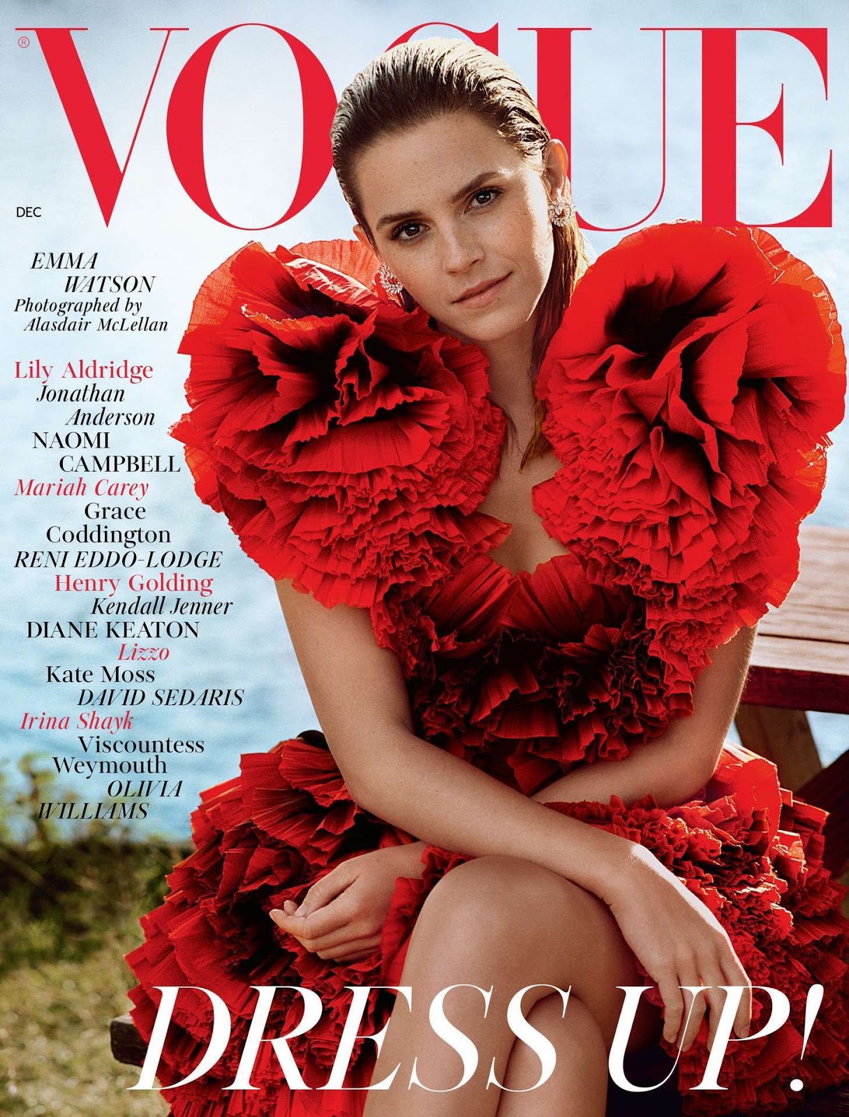 Emma Watson beautiful fashion model in magazine photoshoot