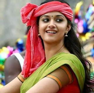 Keerthy Suresh in Saree with Cute and Lovely Smile in Pandem Kodi 2