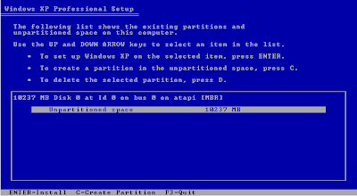 Cara Instal Windows XP Lengkap Dengan Gambar