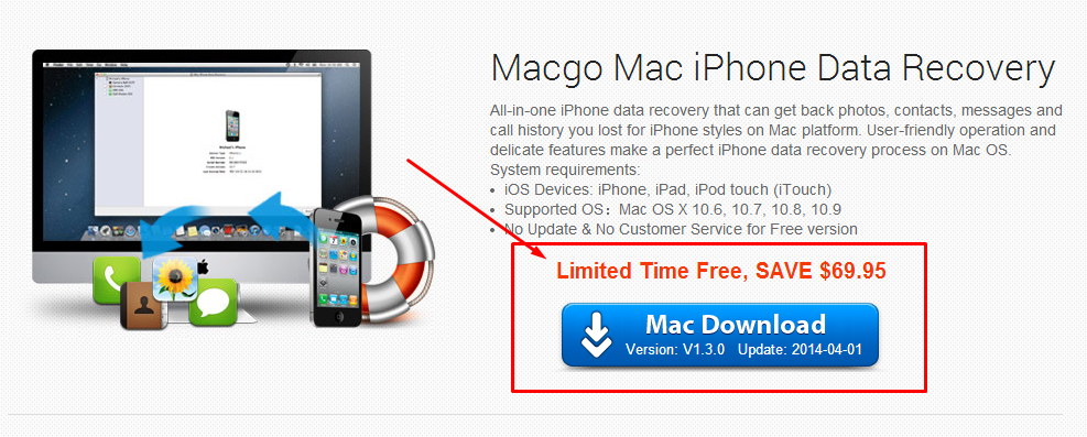 Macgo Mac iPhone Data Recovery With Free License for a Limited Time