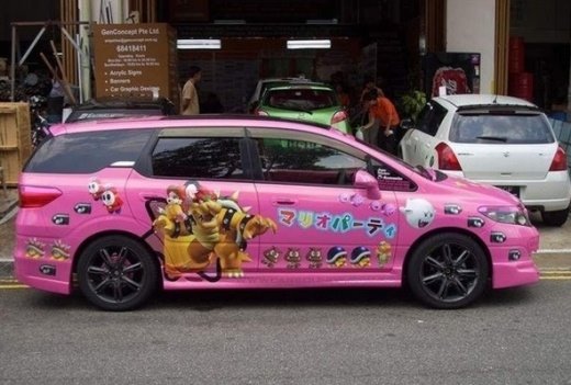 airbrushcar super mario funky car airbrush