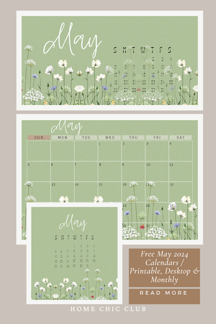 Free May 2024 Calendars