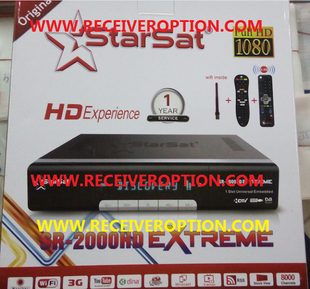 STARSAT SR-2000HD EXTREME RECEIVER NEW SOFTWARE