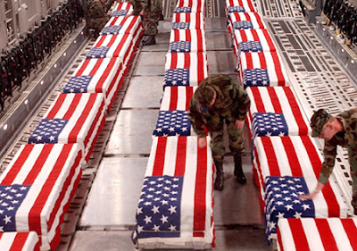 Iraq War, caskets, Dover Air Force Base, dead, George W. Bush