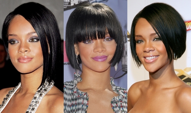 rihanna short bob hairstyles