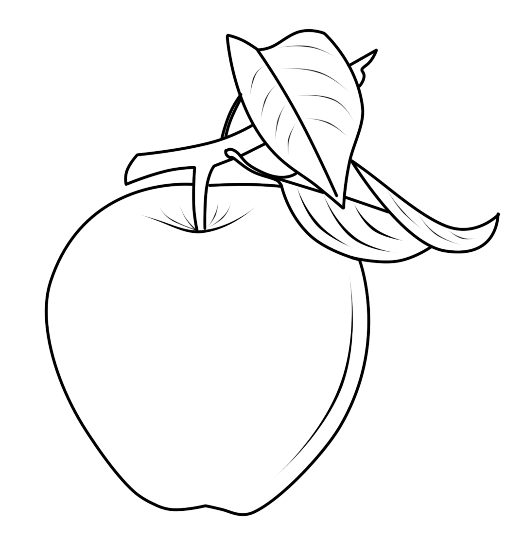 Free coloring pages of gambar buah