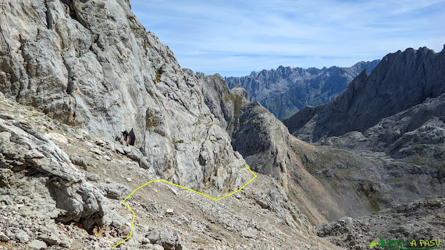 Perdiendo metros para afrontar subida a la Peña Santa de Enol