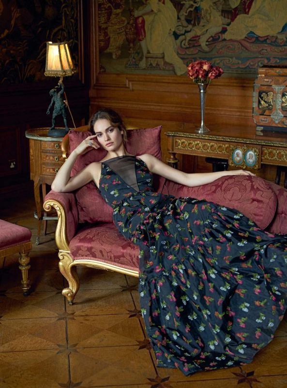 Lily James Harper’s Bazaar UK