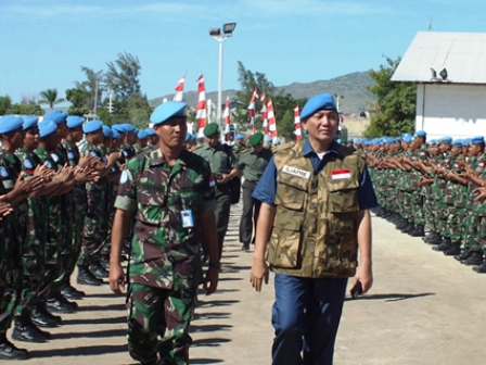 Wamenhan dan Kasad Kunjungi 167 Prajurit TNI di Haiti