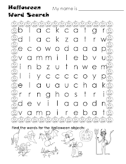 Printable Halloween Worksheets