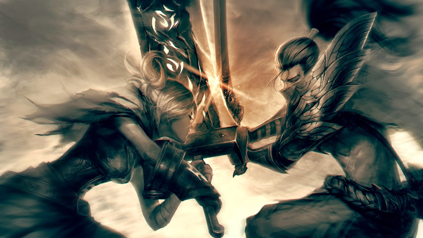 League of Legends Riven and Yasuo